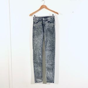 NEW H&M Acid Wash Low-Rise Skinny Jeans